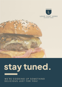 Exciting Burger Launch Flyer