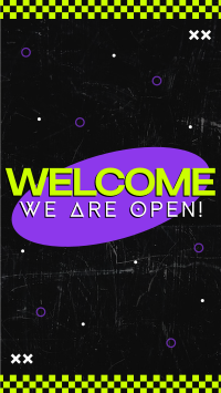 Neon Welcome Facebook Story