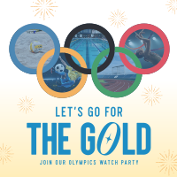 Olympic Watch Party Instagram Post