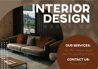 Interior Design Services Postcard