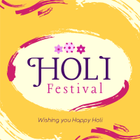 Brush Holi Festival Instagram Post