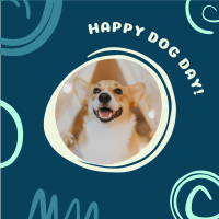 Graphic Happy Dog Day Instagram Post