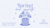 Spring Flower Pot Facebook Event Cover