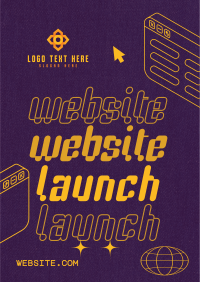 Quirky Website Launch Flyer