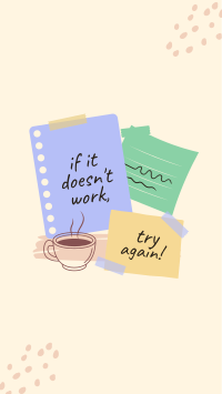 Post it Motivational Notes Instagram Story