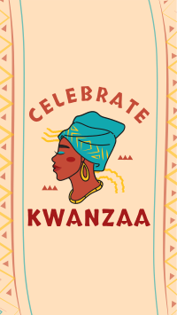 Kwanzaa African Woman Instagram Story