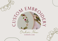 Embroidery Order Postcard