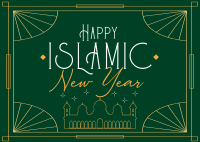 Elegant Islamic Year Postcard