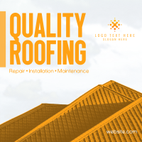 Quality Roofs Linkedin Post Design