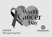 World Cancer Day Heart Postcard Image Preview