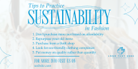 Sustainable Fashion Tips Twitter Post