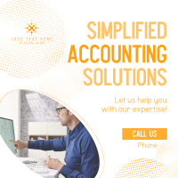 Accounting Solutions Expert Instagram Post Design