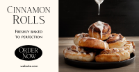 Cinnamon Rolls Elegant Facebook Ad