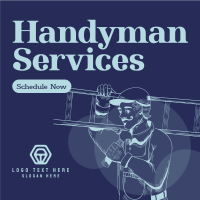 Rustic Handyman Service Instagram Post