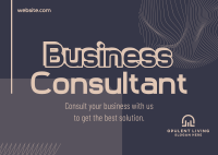 Business Consultant Postcard example 2