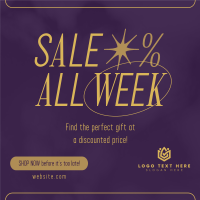 Minimalist Week Sale Instagram Post