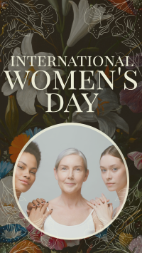 Floral International Women's Day Instagram Reel Image Preview