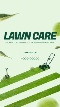 Lawn Care TikTok Video example 1