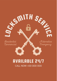 Vintage Locksmith Flyer