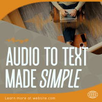 Audio Transcribing Service Instagram Post