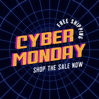 Vaporwave Cyber Monday Instagram Post