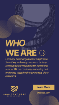 Corporate About Us Quote Instagram Story Design