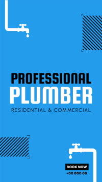 Professional Plumber Instagram Reel Image Preview