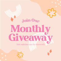 Monthly Giveaway Instagram Post