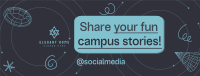 Student Engagement Geometric Facebook Cover Image Preview