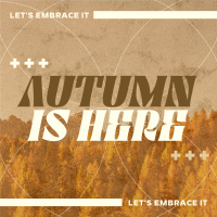 Nostalgic Autumn Quote Instagram Post