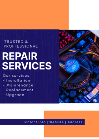 Professional PC Repair Poster