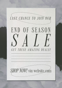 Minimal Cloud Sale Flyer