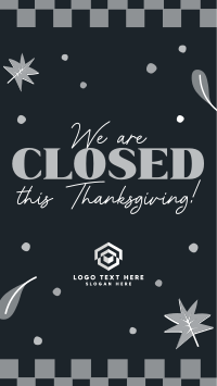 Close In Thanksgiving TikTok Video Design