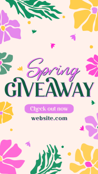 Spring Giveaway Flowers TikTok Video