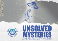 Rustic Unsolved Mysteries Postcard