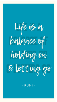 Life Balance Quote Facebook Story