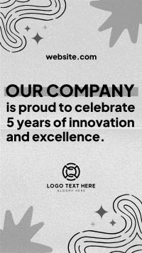 Quirky Company Anniversary Facebook Story