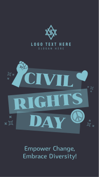 Bold Civil Rights Day Stickers Instagram Reel Image Preview