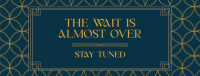 Stay Tuned Art Deco Facebook Cover Image Preview