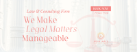 Making Legal Matters Manageable Facebook Cover Image Preview