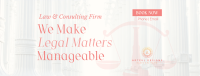 Making Legal Matters Manageable Facebook Cover Image Preview