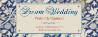 Decorative Vintage Wedding Facebook Cover Image Preview