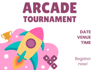 Arcade Tournament Postcard