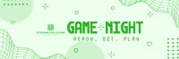 Futuristic Game Night Twitter Header Image Preview