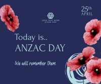 Anzac Day Message Facebook Post