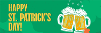 St. Patrick's Beer Greeting Twitter Header