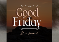 Peaceful Good Friday Postcard Design