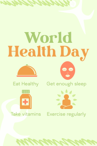Health Day Tips Pinterest Pin