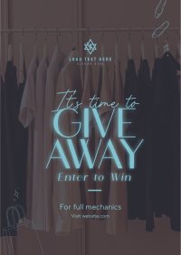 Fashion Giveaway Alert Poster