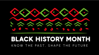 Black History Month Pattern Zoom Background Image Preview